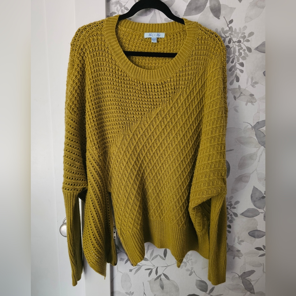 Mustard oversized chunky sweater